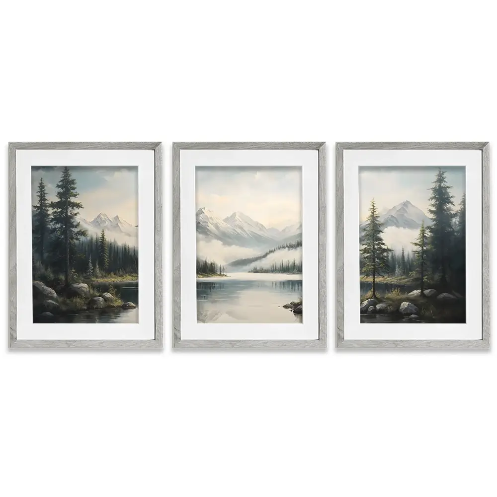 Out In The Open Framed Art Print Trio Out In The Open Framed Art Print Trio wall art product IAmHomeStudio