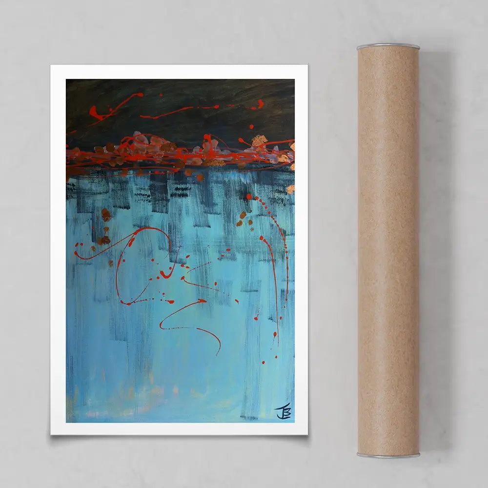 Out Of The Blue Art Print Out Of The Blue Art Print wall art product Jane Brookshaw