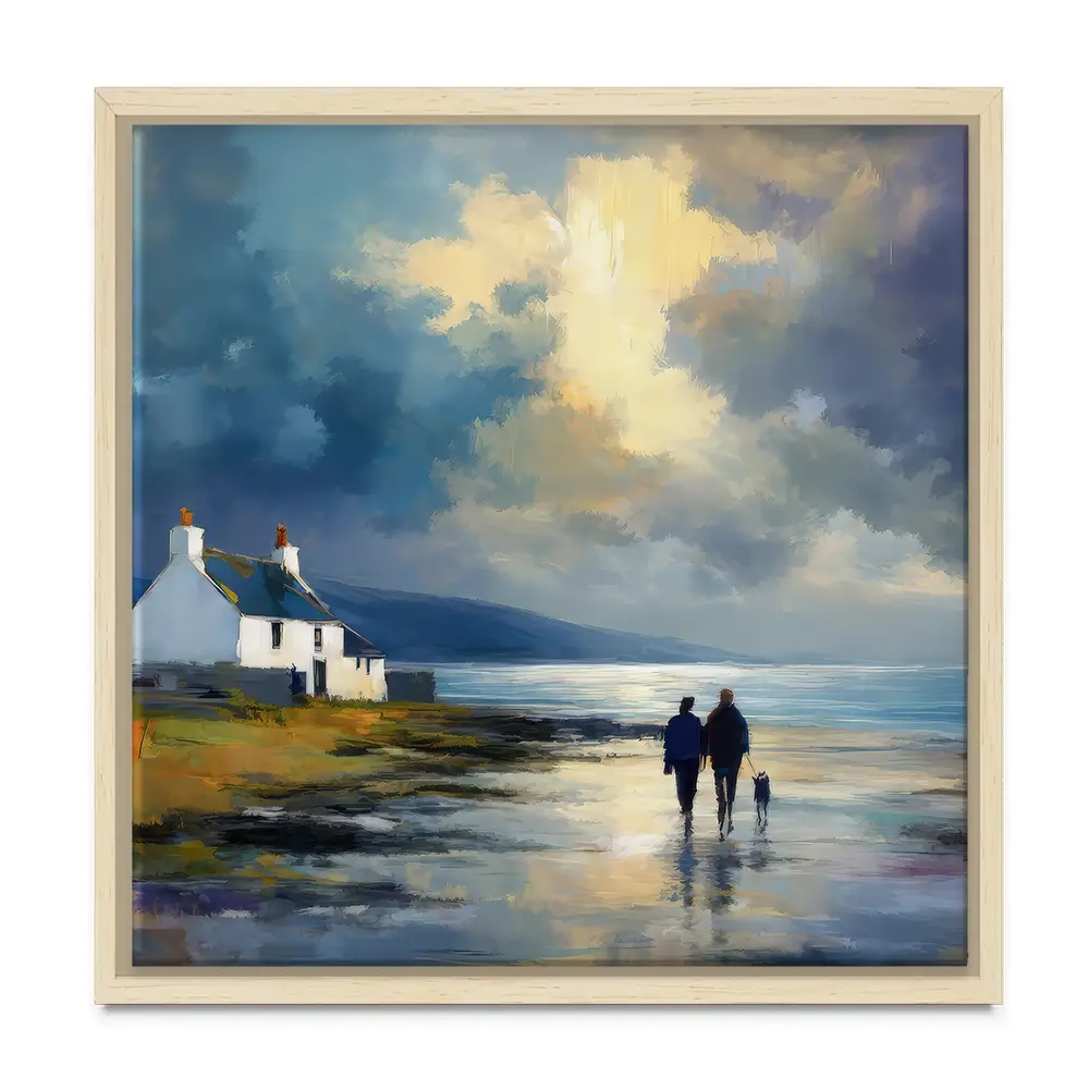 Out With Duke Square Canvas Print Out With Duke Square Canvas Print wall art product David Alexander Elder