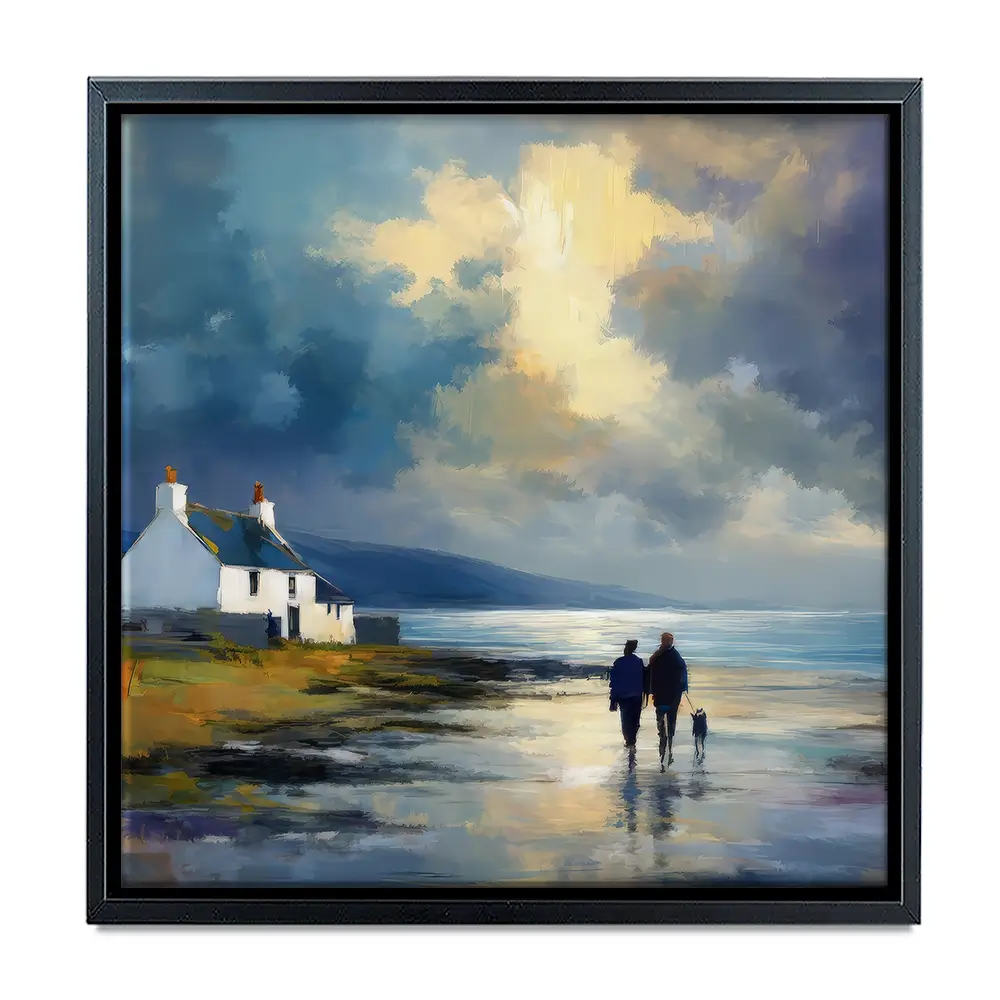 Out With Duke Square Canvas Print Out With Duke Square Canvas Print wall art product David Alexander Elder
