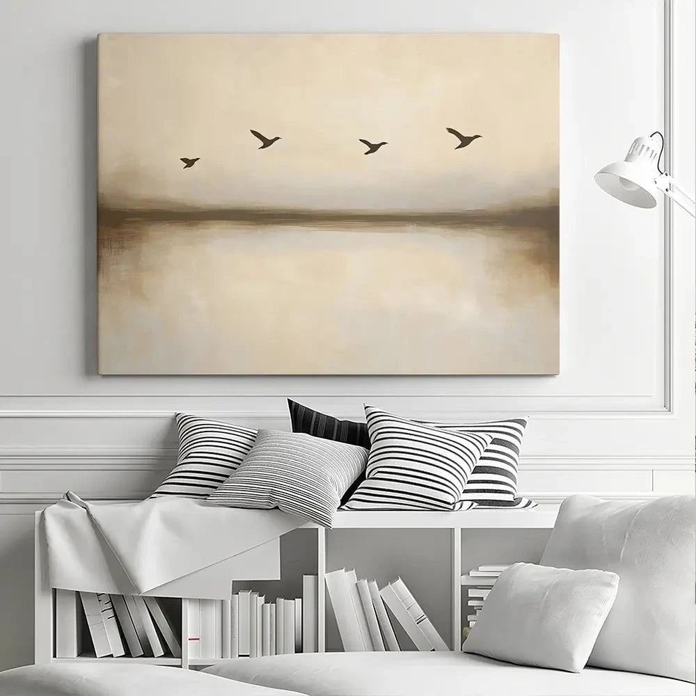 Over Water Flight Canvas Print Over Water Flight Canvas Print wall art product Franklyn Gregory - Independent