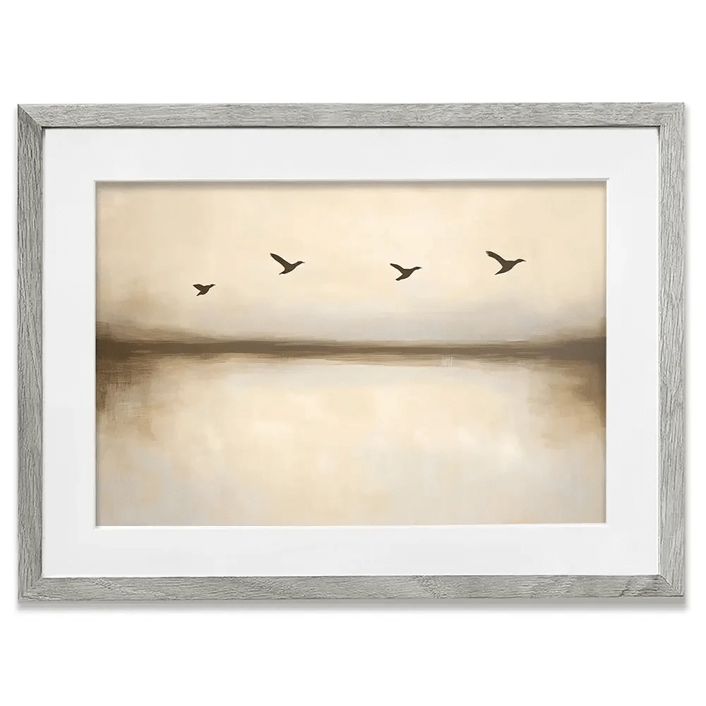 Over Water Flight Framed Art Print Over Water Flight Framed Art Print wall art product Franklyn Gregory - Independent