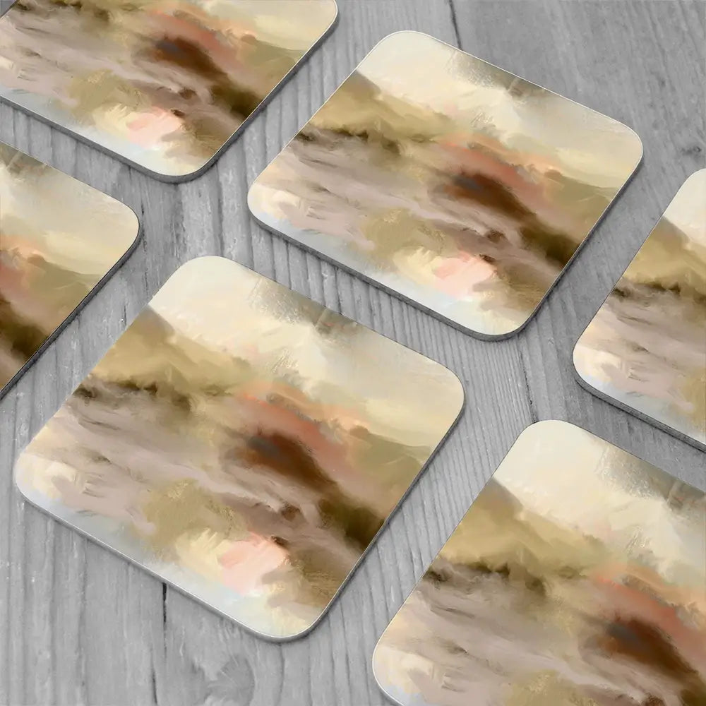 Overwhelmed Coaster Set Overwhelmed Coaster Set wall art product Art Print Shop