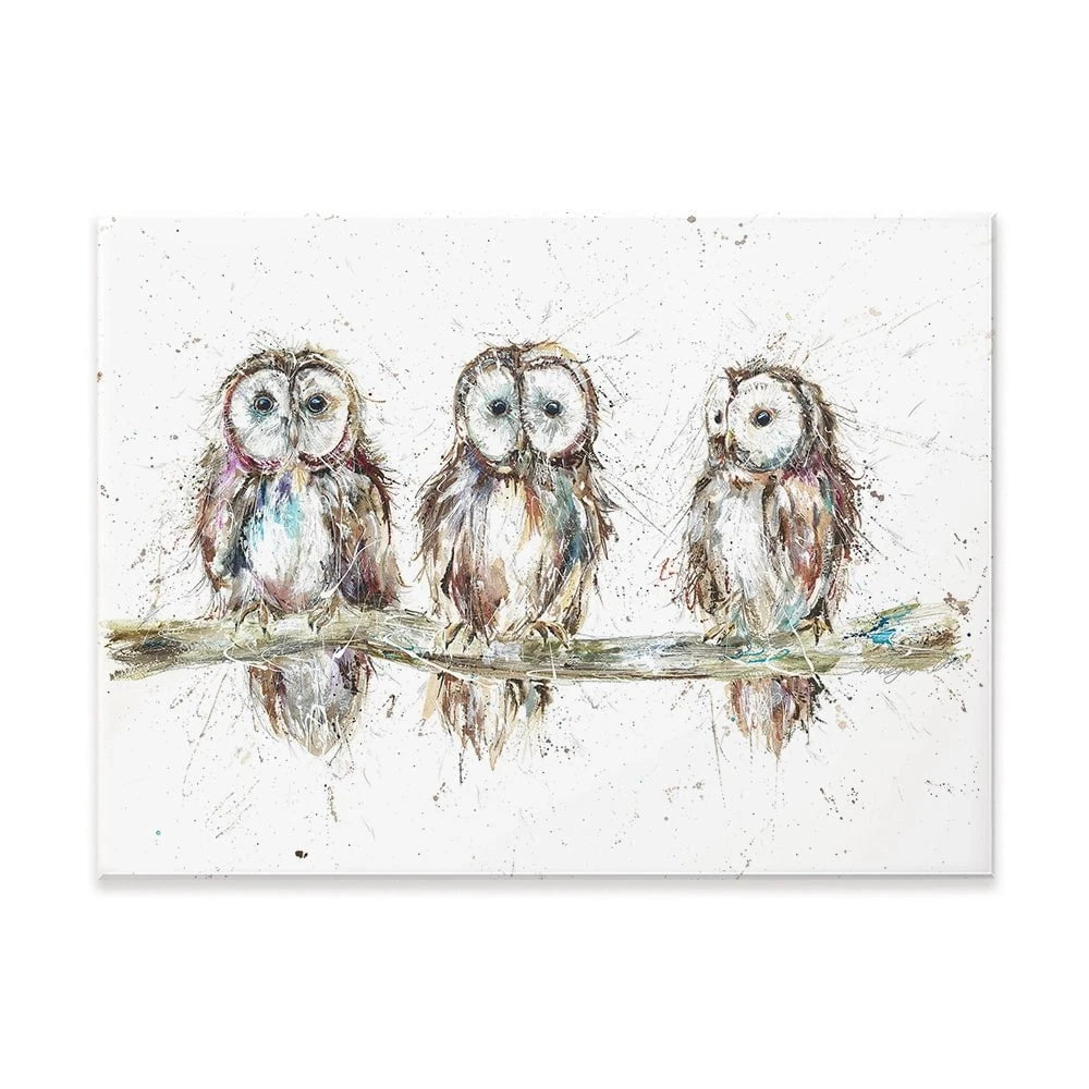 Owl Family Canvas Print Owl Family Canvas Print wall art product Nicola Jane Rowles
