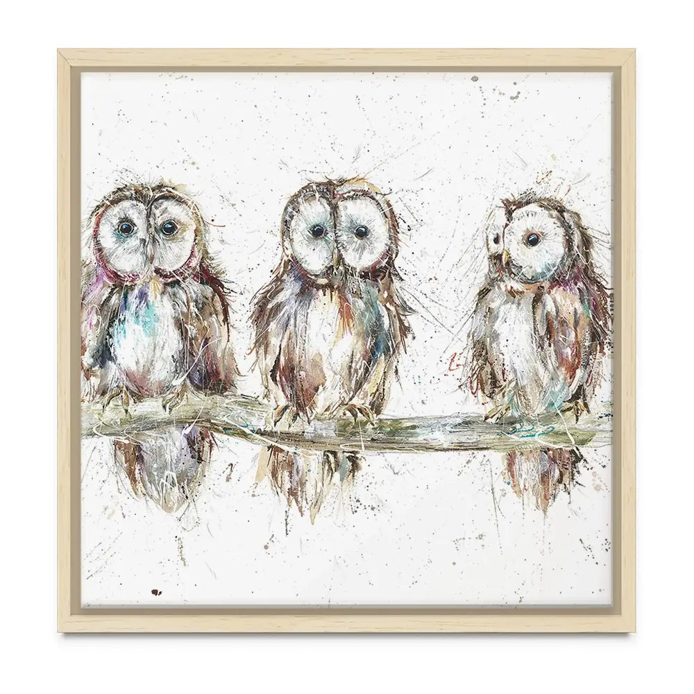 Owl Family Oversized Canvas Print Owl Family Oversized Canvas Print wall art product Art Print Shop