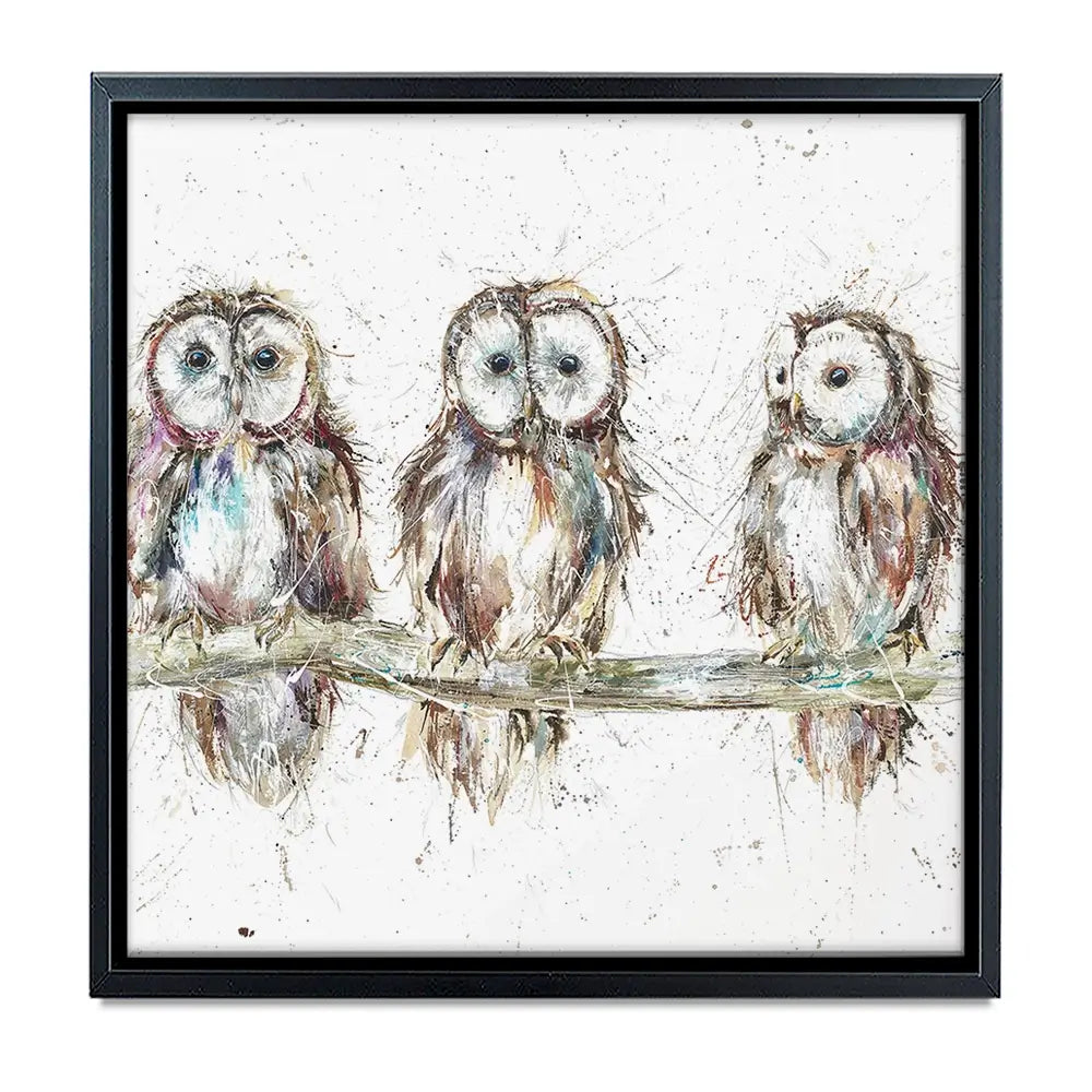 Owl Family Oversized Canvas Print Owl Family Oversized Canvas Print wall art product Art Print Shop