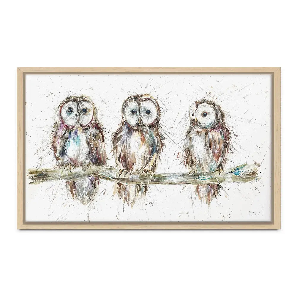 Owl Family Oversized Canvas Print Owl Family Oversized Canvas Print wall art product Art Print Shop