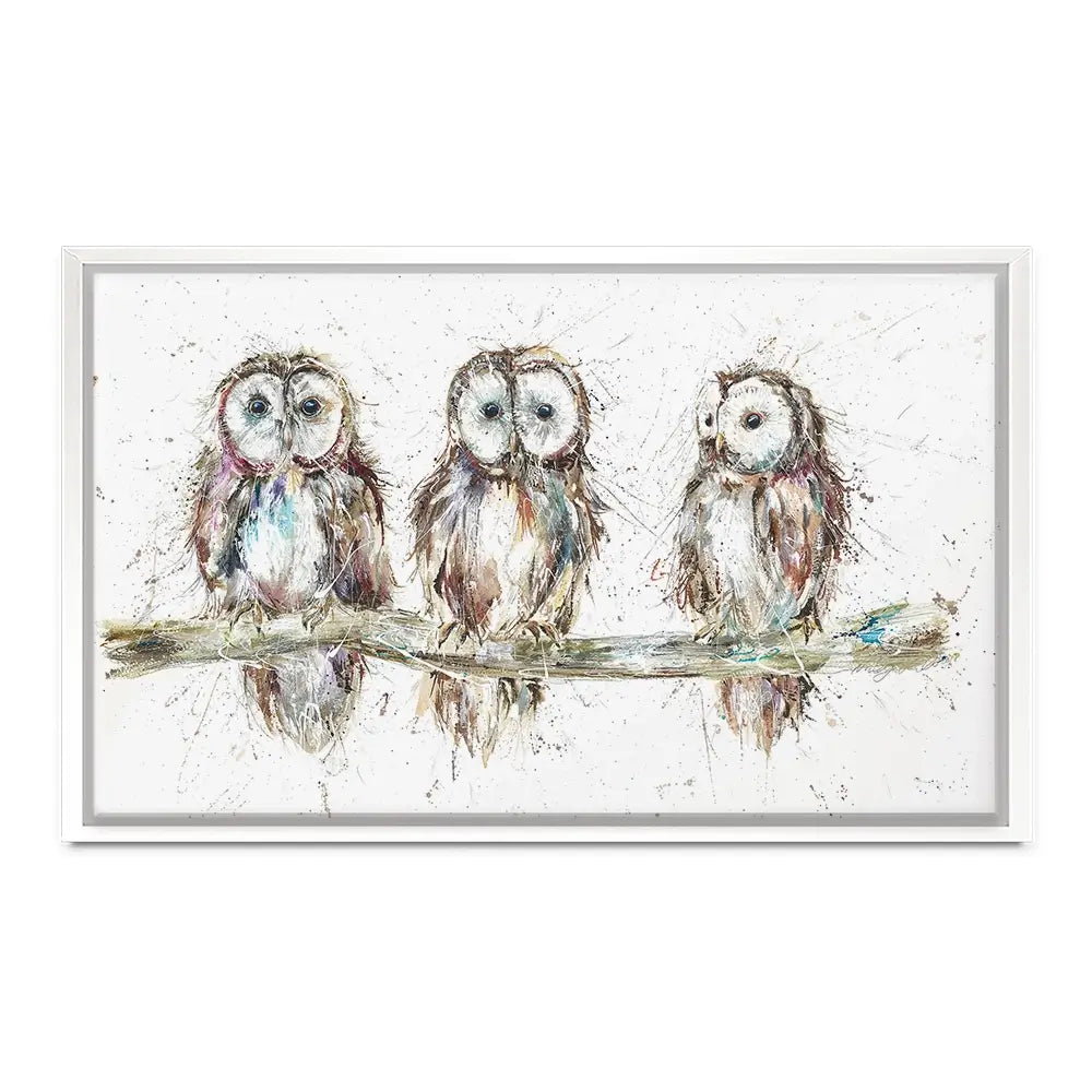 Owl Family Oversized Canvas Print Owl Family Oversized Canvas Print wall art product Art Print Shop