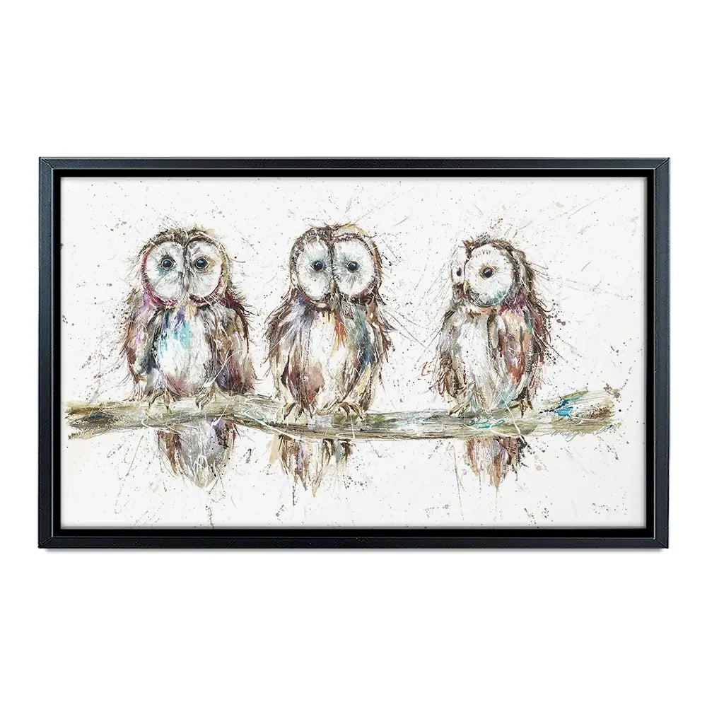 Owl Family Oversized Canvas Print Owl Family Oversized Canvas Print wall art product Art Print Shop