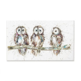 Owl Family Oversized Canvas Print Owl Family Oversized Canvas Print wall art product Art Print Shop