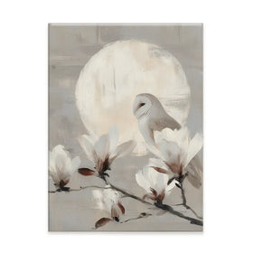 Owl Lunar Branch Canvas Print Owl Lunar Branch Canvas Print wall art product Chromatic Storm Studio
