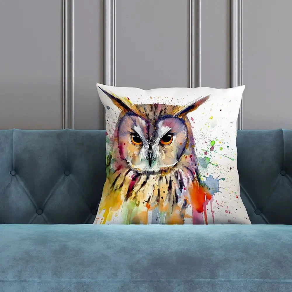 Owl Power Cushion Owl Power Cushion wall art product David Alexander Elder