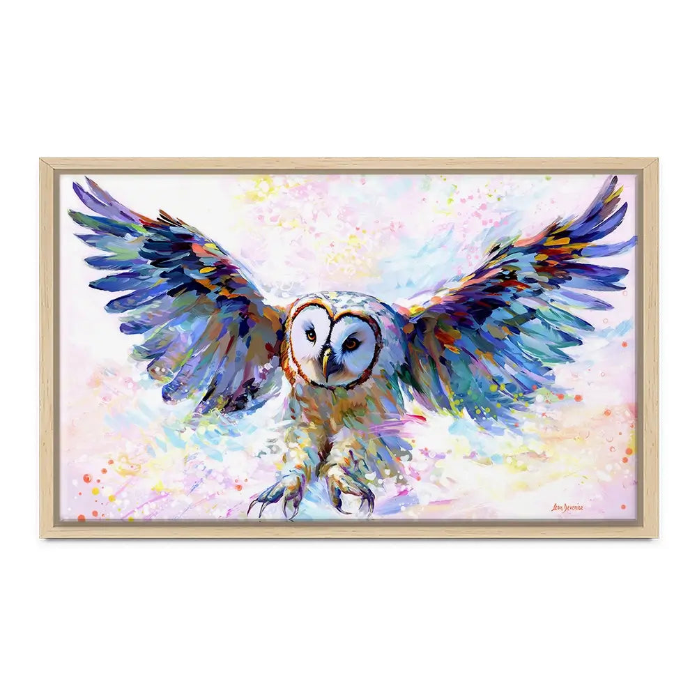 Owls Whisper In The Winter Wind Canvas Print Owls Whisper In The Winter Wind Canvas Print wall art product Leon Devenice