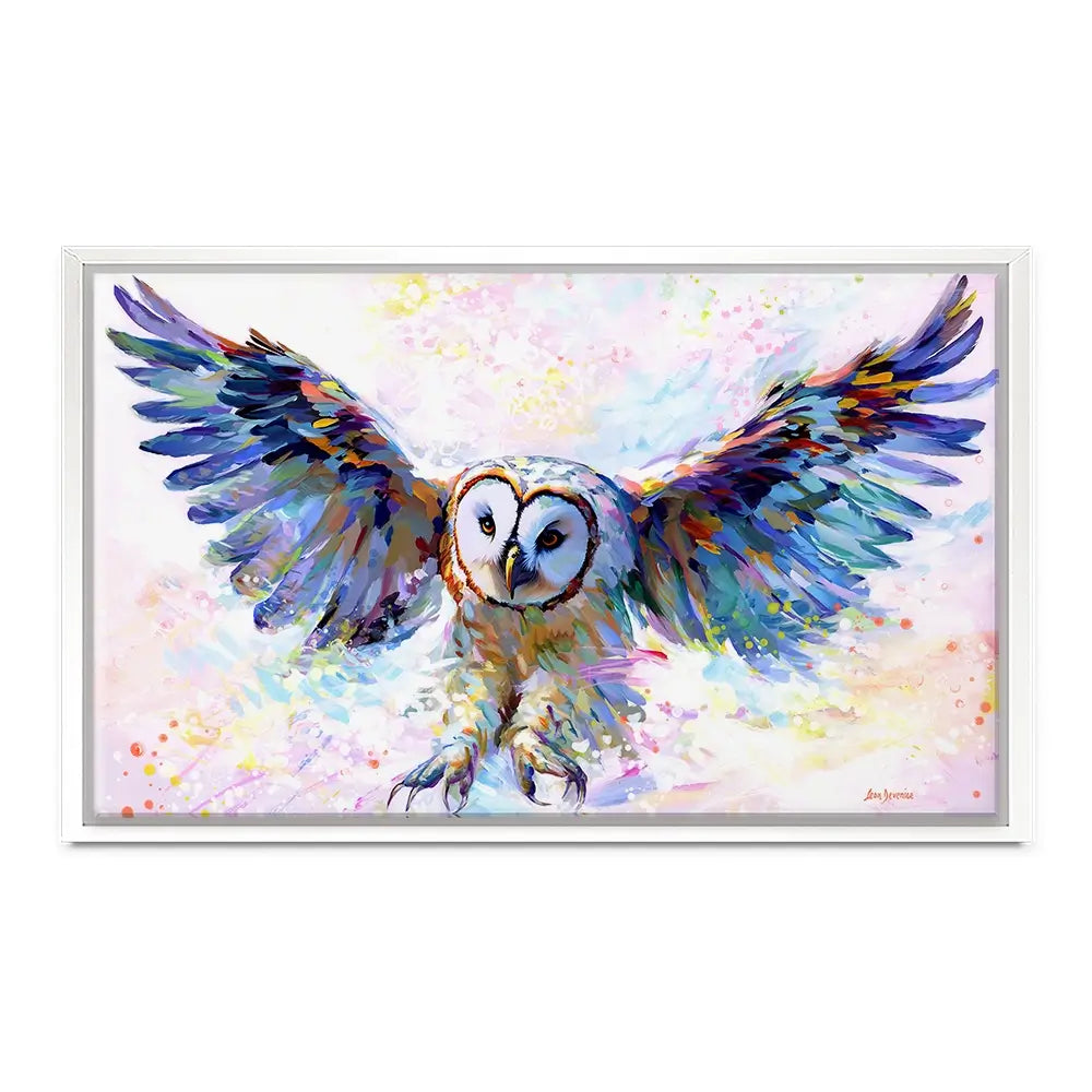 Owls Whisper In The Winter Wind Canvas Print Owls Whisper In The Winter Wind Canvas Print wall art product Leon Devenice