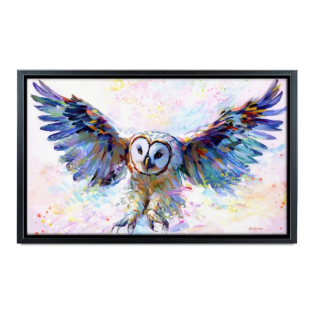 Owls Whisper In The Winter Wind Canvas Print Owls Whisper In The Winter Wind Canvas Print wall art product Leon Devenice