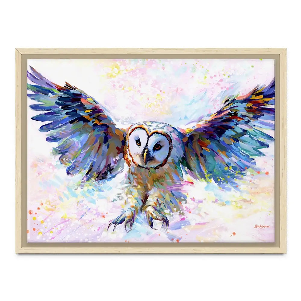 Owls Whisper In The Winter Wind Canvas Print Owls Whisper In The Winter Wind Canvas Print wall art product Leon Devenice