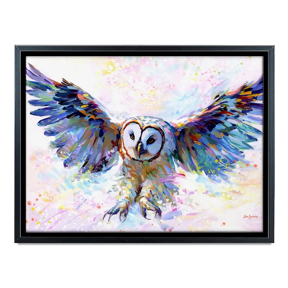 Owls Whisper In The Winter Wind Canvas Print Owls Whisper In The Winter Wind Canvas Print wall art product Leon Devenice