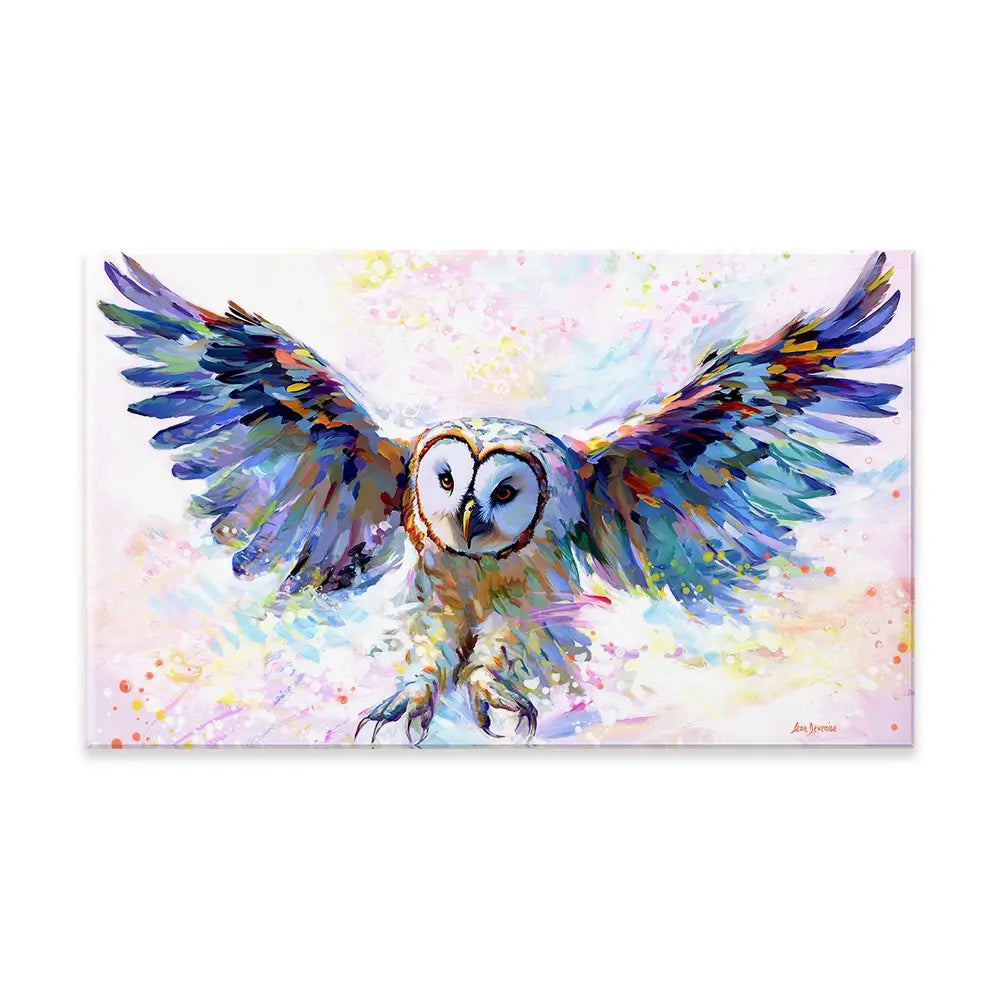 Owls Whisper In The Winter Wind Canvas Print Owls Whisper In The Winter Wind Canvas Print wall art product Leon Devenice