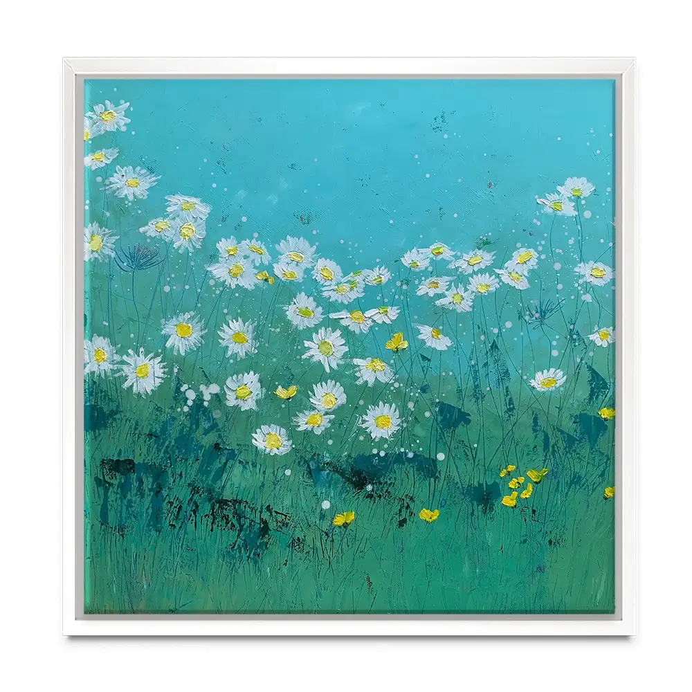 Oxeye Daisies Canvas Print Oxeye Daisies Canvas Print wall art product Laure Bury