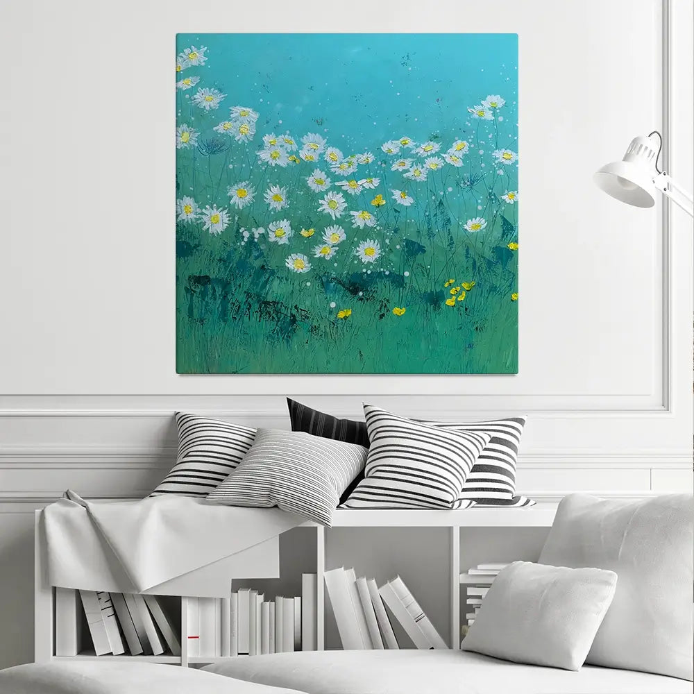 Oxeye Daisies Canvas Print Oxeye Daisies Canvas Print wall art product Laure Bury