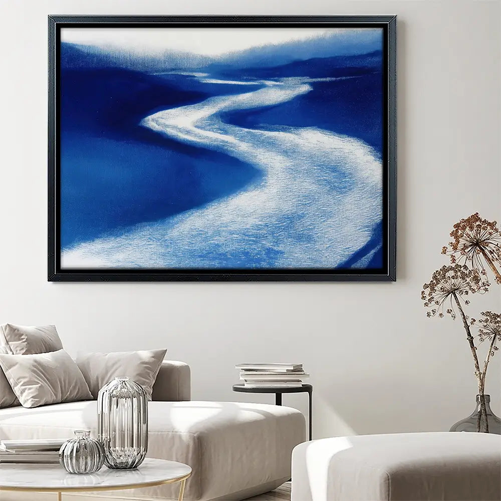 Paddle Cutting Through Water Canvas Print Paddle Cutting Through Water Canvas Print wall art product Chromatic Storm Studio