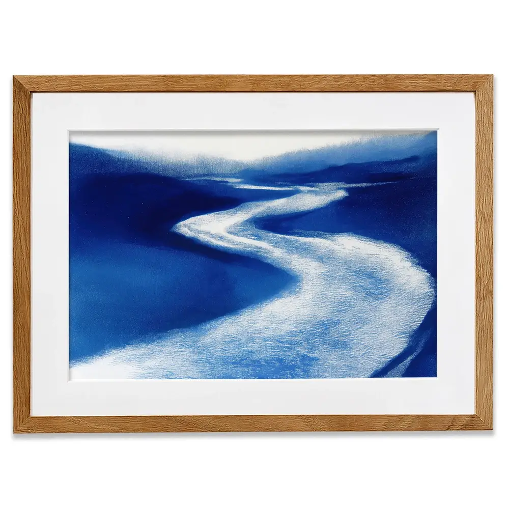 Paddle Cutting Through Water Framed Art Print Paddle Cutting Through Water Framed Art Print wall art product Chromatic Storm Studio