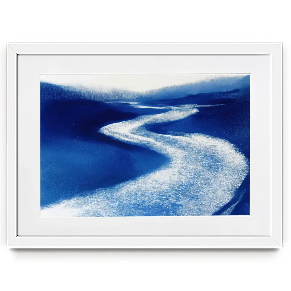 Paddle Cutting Through Water Framed Art Print Paddle Cutting Through Water Framed Art Print wall art product Chromatic Storm Studio
