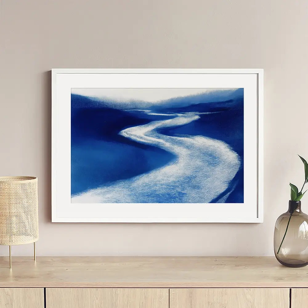 Paddle Cutting Through Water Framed Art Print Paddle Cutting Through Water Framed Art Print wall art product Chromatic Storm Studio