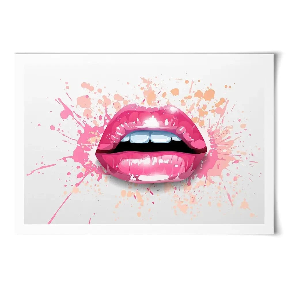 Paint Splash Lips Art Print Paint Splash Lips Art Print wall art product KenoKickit / Shutterstock