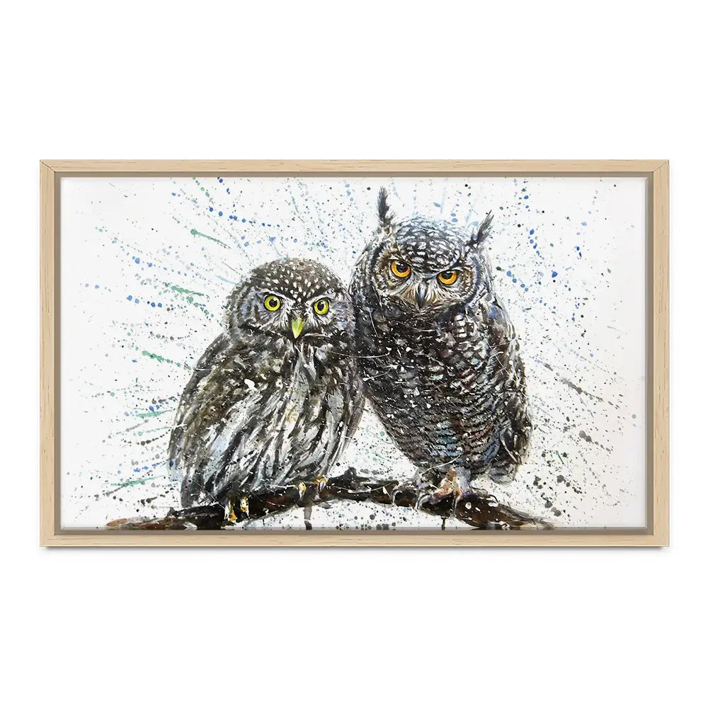 Paint Splash Owls Canvas Print Paint Splash Owls Canvas Print wall art product KOSTART / Shutterstock