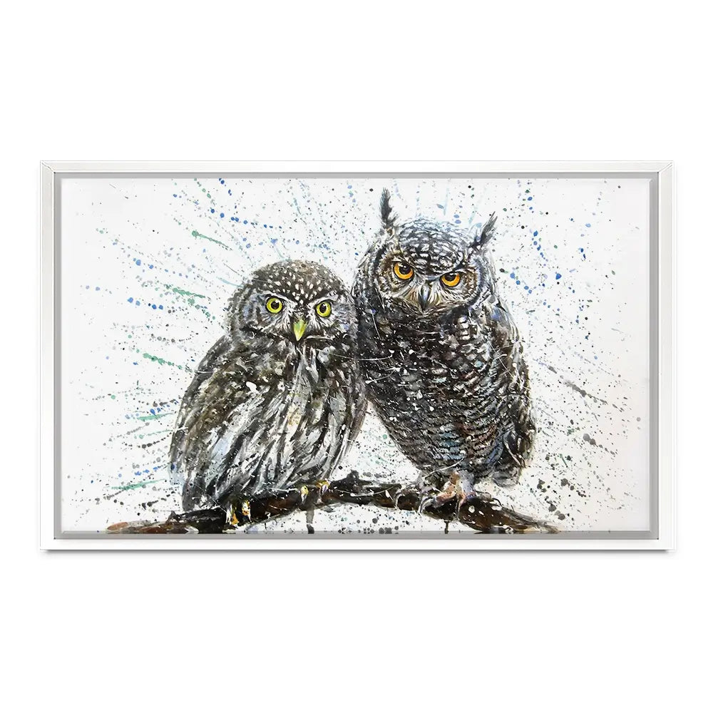 Paint Splash Owls Canvas Print Paint Splash Owls Canvas Print wall art product KOSTART / Shutterstock