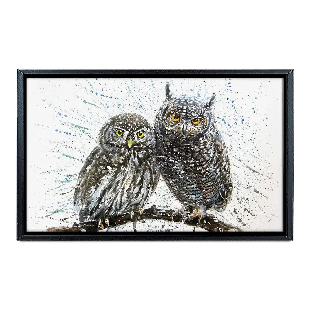 Paint Splash Owls Canvas Print Paint Splash Owls Canvas Print wall art product KOSTART / Shutterstock