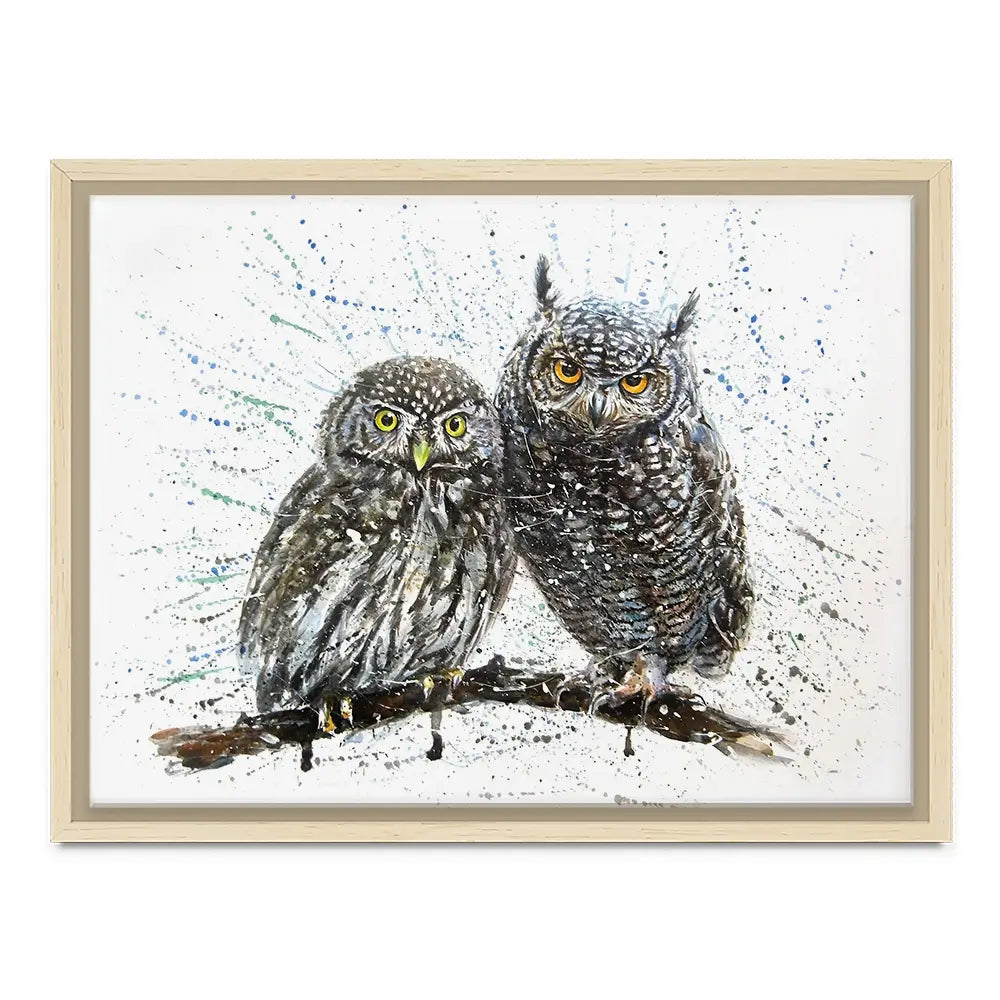 Paint Splash Owls Canvas Print Paint Splash Owls Canvas Print wall art product KOSTART / Shutterstock