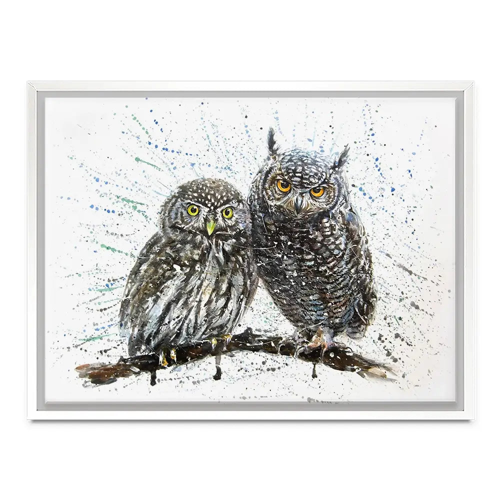 Paint Splash Owls Canvas Print Paint Splash Owls Canvas Print wall art product KOSTART / Shutterstock
