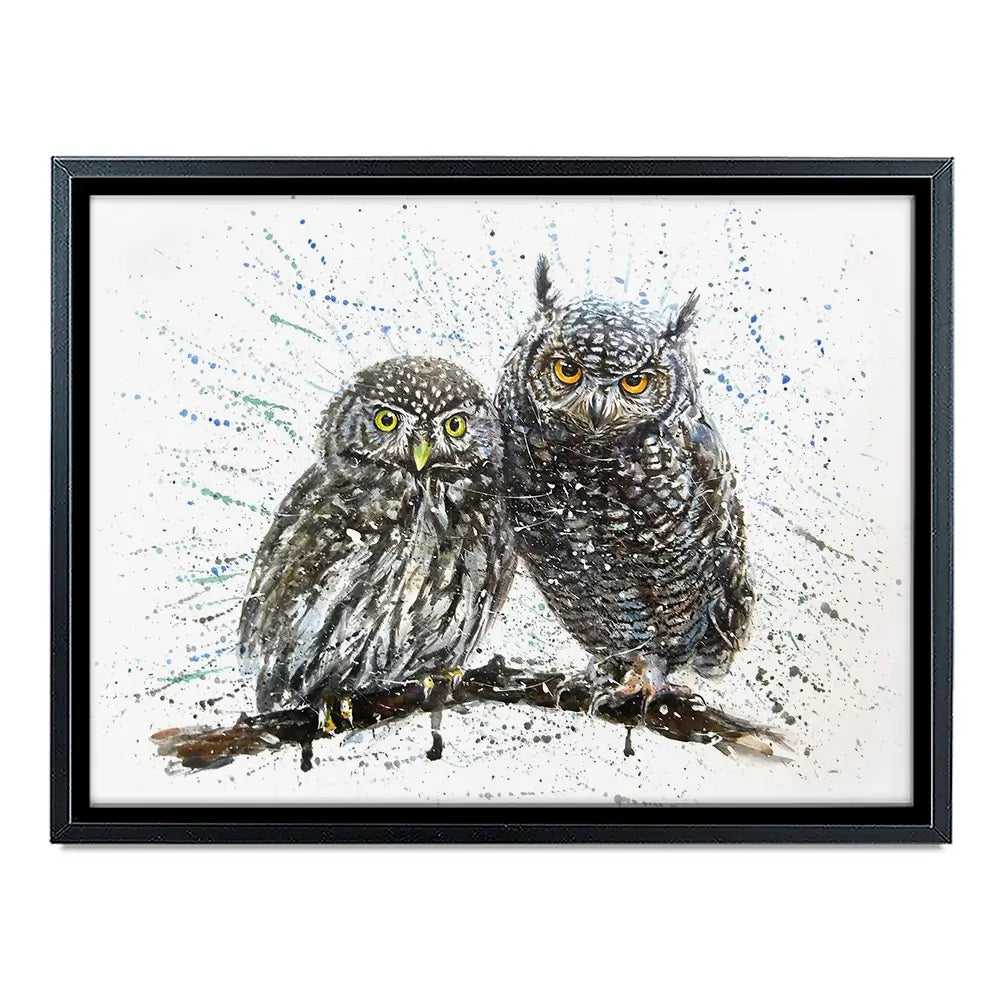 Paint Splash Owls Canvas Print Paint Splash Owls Canvas Print wall art product KOSTART / Shutterstock
