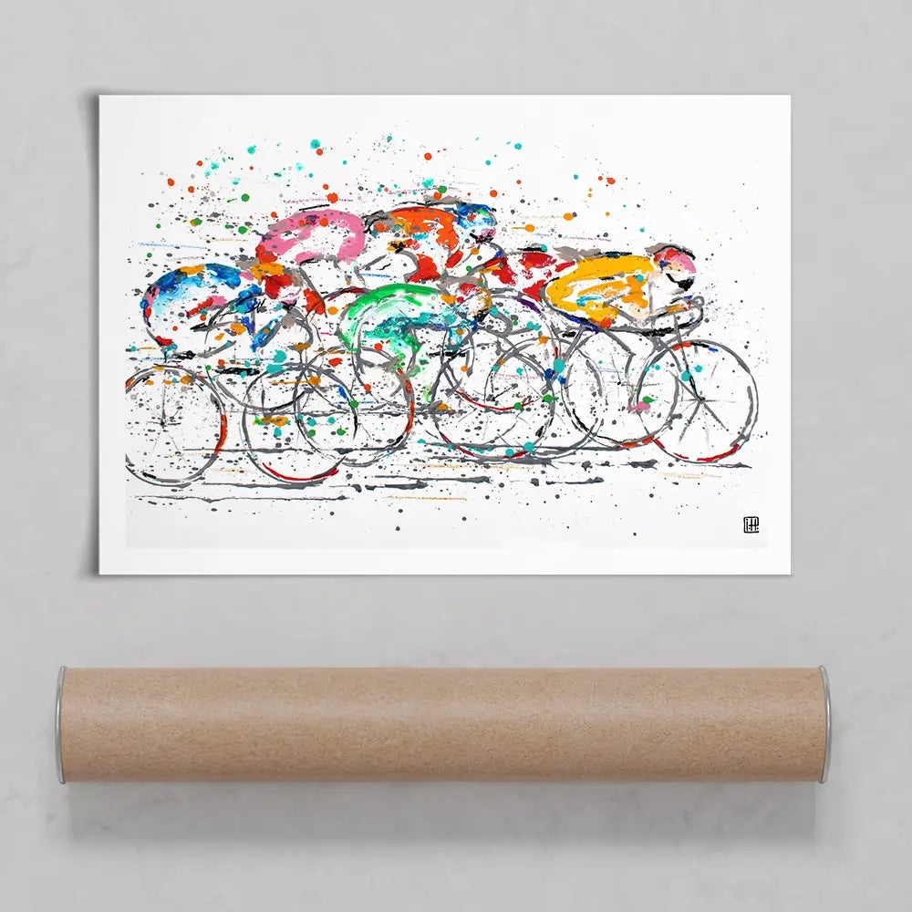 Paint Splash Tour De France Art Print Paint Splash Tour De France Art Print wall art product Studio Paint-Ing