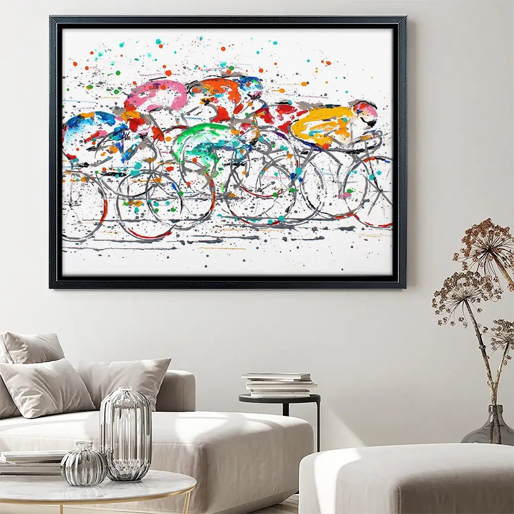 Paint Splash Tour De France Canvas Print Paint Splash Tour De France Canvas Print wall art product Studio Paint-Ing