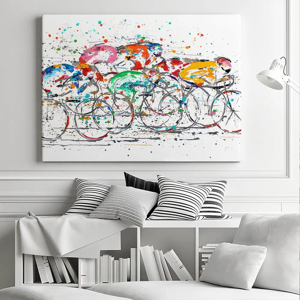 Paint Splash Tour De France Canvas Print Paint Splash Tour De France Canvas Print wall art product Studio Paint-Ing