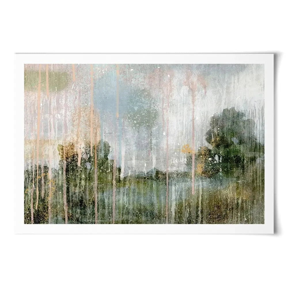 Paint Splattered Landscape Art Print Paint Splattered Landscape Art Print wall art product Victoria Barnes