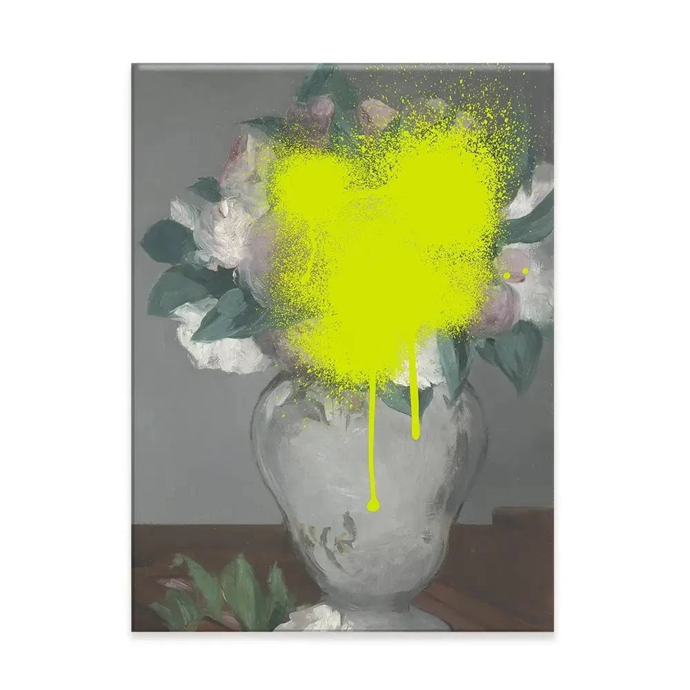 Paint Spray Vase Canvas Print Paint Spray Vase Canvas Print wall art product Jennifer Goldberger