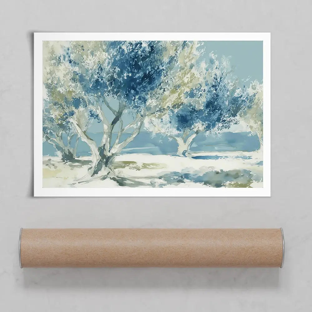 Painterly Olive Grove Art Print Painterly Olive Grove Art Print wall art product Chromatic Storm Studio