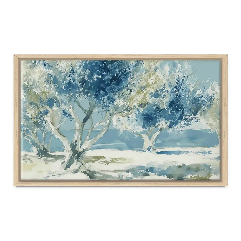 Painterly Olive Grove Canvas Print Painterly Olive Grove Canvas Print wall art product Chromatic Storm Studio