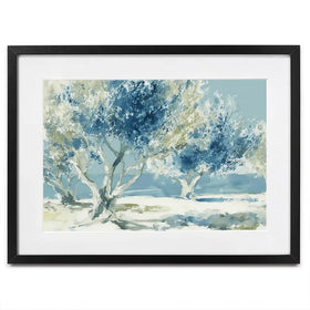 Painterly Olive Grove Framed Art Print Painterly Olive Grove Framed Art Print wall art product Chromatic Storm Studio