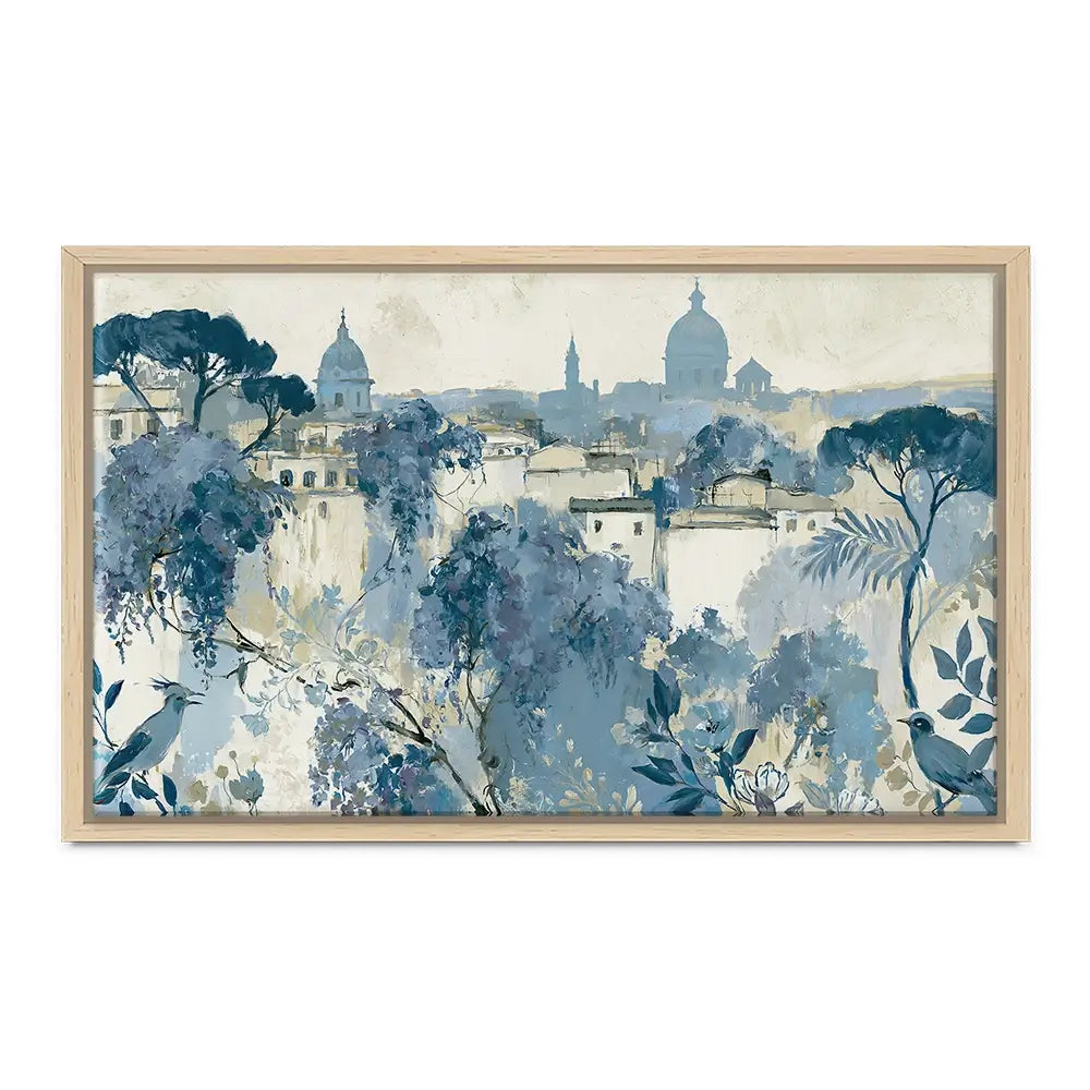 Painterly Rome Skyline Canvas Print Painterly Rome Skyline Canvas Print wall art product Chromatic Storm Studio