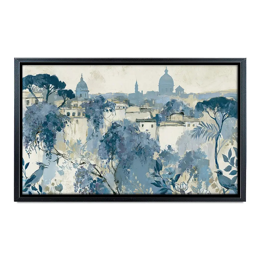 Painterly Rome Skyline Canvas Print Painterly Rome Skyline Canvas Print wall art product Chromatic Storm Studio