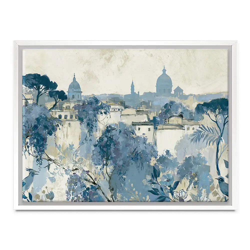 Painterly Rome Skyline Canvas Print Painterly Rome Skyline Canvas Print wall art product Chromatic Storm Studio