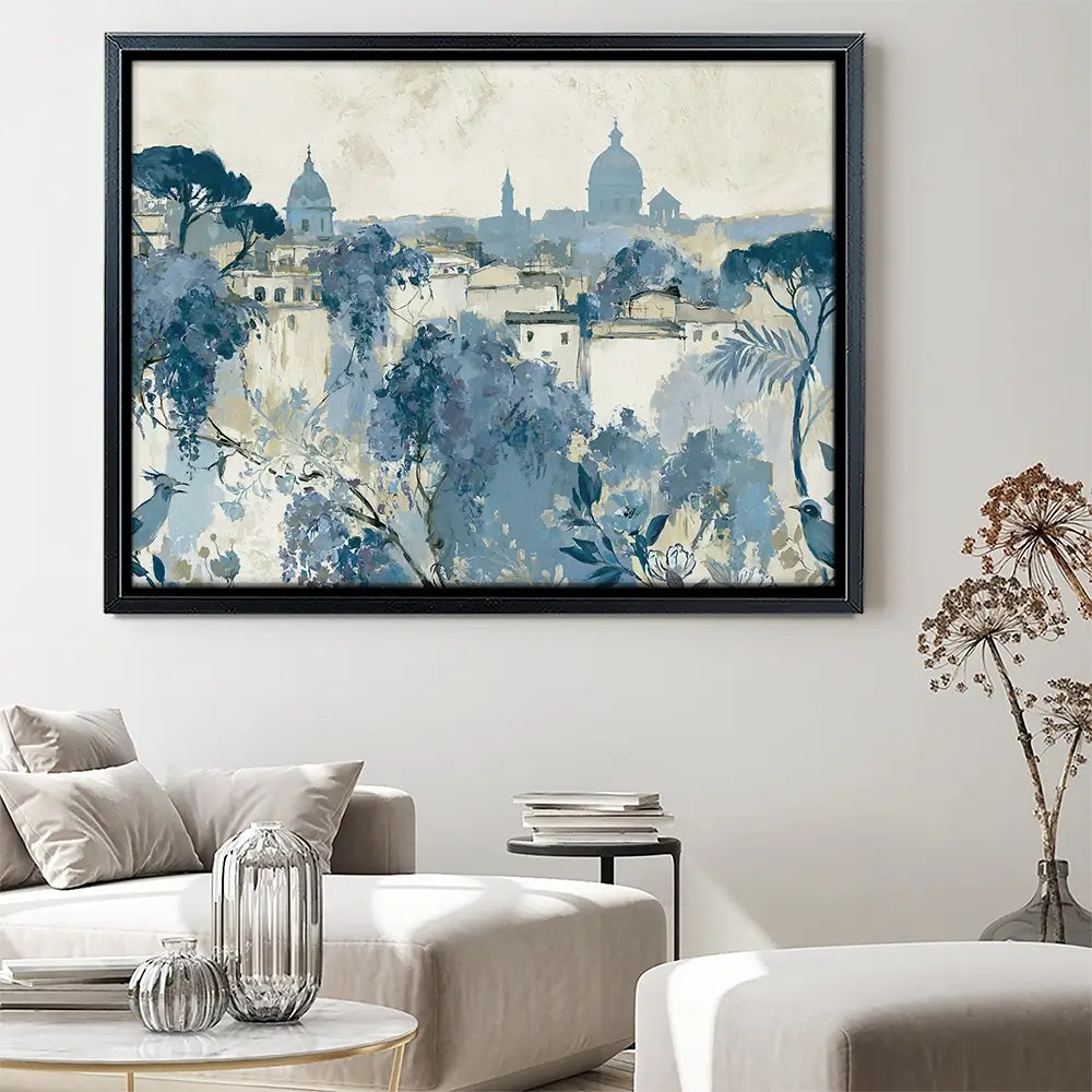 Painterly Rome Skyline Canvas Print Painterly Rome Skyline Canvas Print wall art product Chromatic Storm Studio