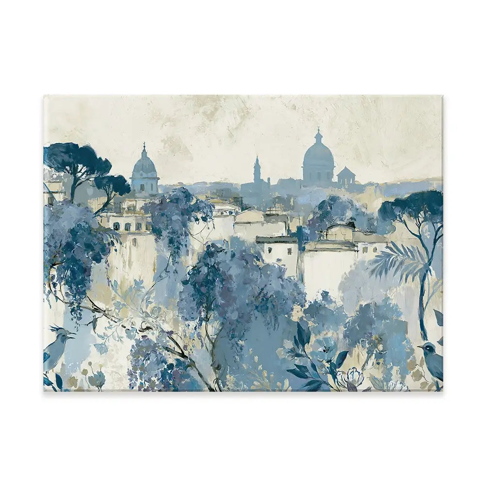 Painterly Rome Skyline Canvas Print Painterly Rome Skyline Canvas Print wall art product Chromatic Storm Studio