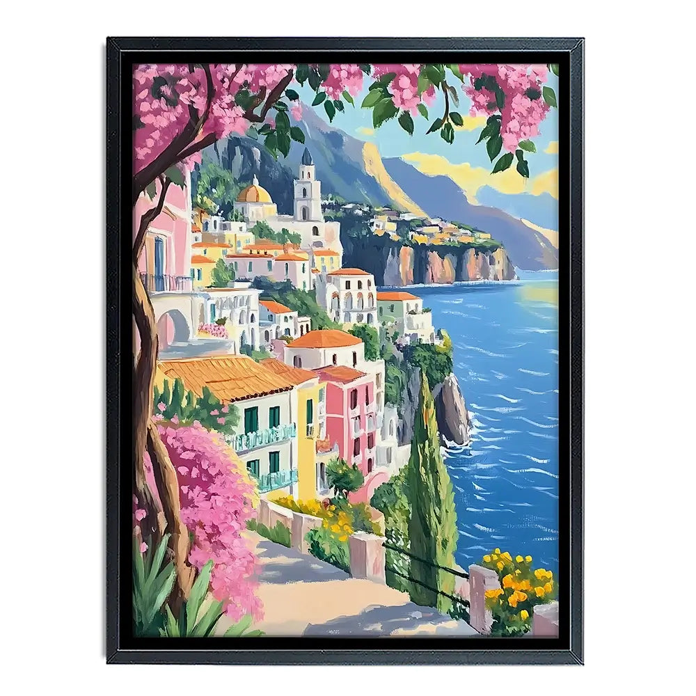 Paintings Of Amalfi Coast 1 Canvas Print Paintings Of Amalfi Coast 1 Canvas Print wall art product IAmHomeStudio