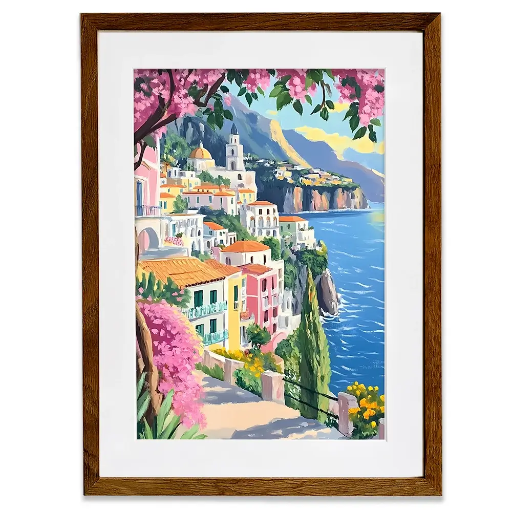 Paintings Of Amalfi Coast 1 Framed Art Print Paintings Of Amalfi Coast 1 Framed Art Print wall art product IAmHomeStudio